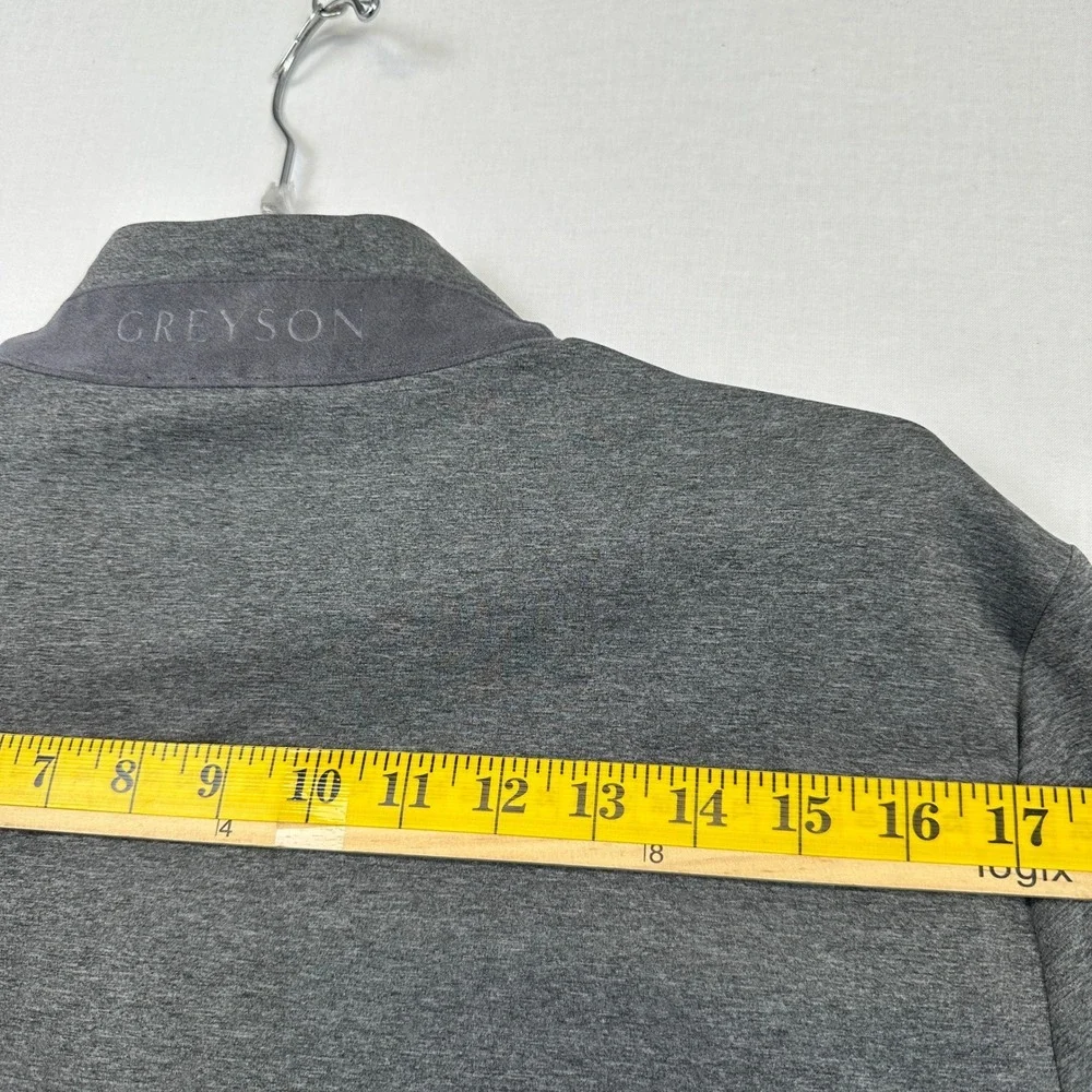 Greyson Quarter Zip Pullover Men's Medium Gray Performance Stretch Golf